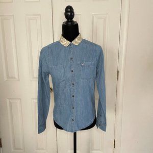 Abercrombie Button Down Denim Shirt for Girls